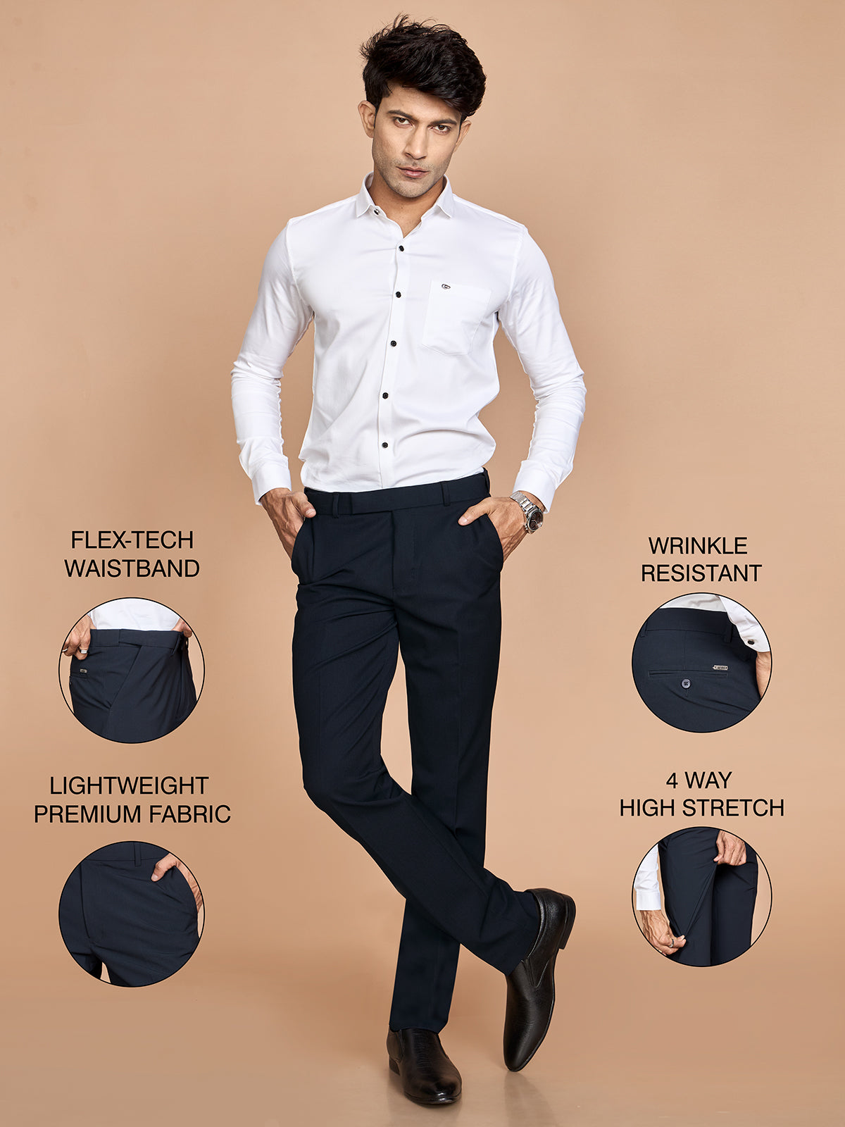 Maple 4 Way Pant-Navy Blue